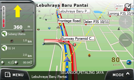 PowerMap - Elevated Road