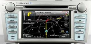 Toytoa Camry DVD Player with PowerMap GPS - 3D Night Mode View