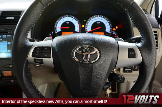 10.5G Toyota Altis Interior Dashboard