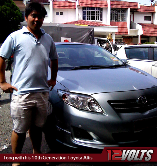 12v Customer Corner - Tong with his 10th Generation Toyota Altis
