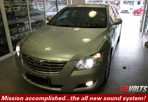 Camry Audio System Installation- Mission Accomplished... the all NEW sound system for Toyota Camry