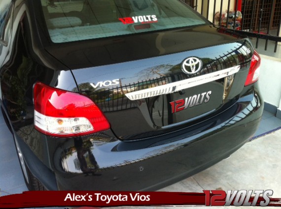 Alex's Toyota Vios with the CM-VIOS Reverse Camera Installed