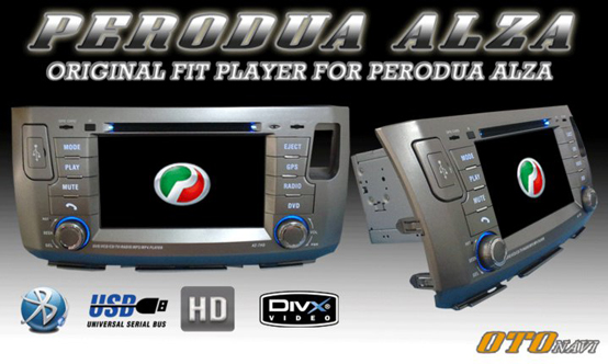 Otonavi OEM Fit Perodua Alza Touchscreen HD DVD Player with USB Bluetooth SD