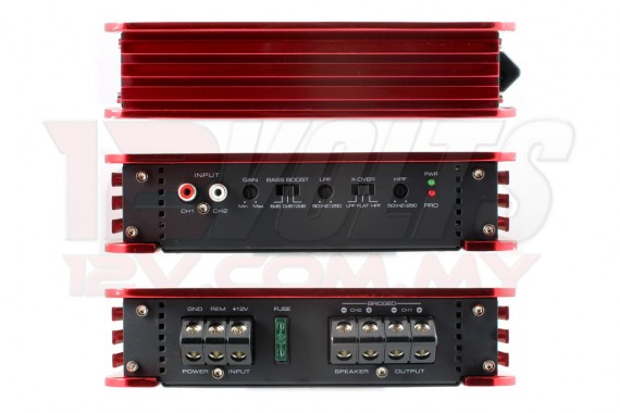 VSL P.800.2 - 2 channel amplifier inputs/outputs and controls
