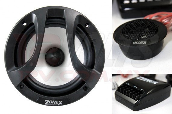 ZONE X Z-62P 6.5" Component Speaker Set