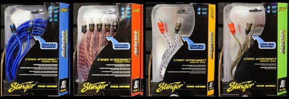 Stinger Range of RCA Interconnect Cables Car Audio System Wiring installation Sound System