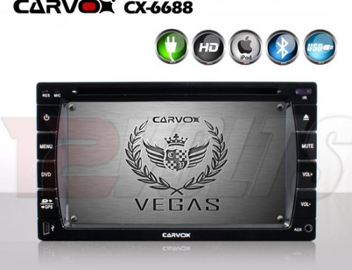 Carvox Vegas CX-6298 6.2 inch HD Double-Din DVD Player (GPS Upgradable)