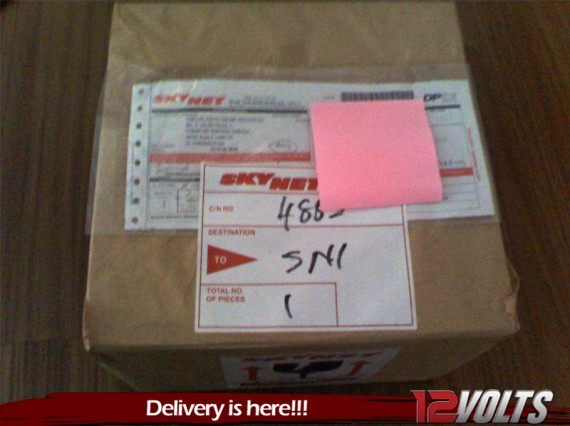 The package arrives