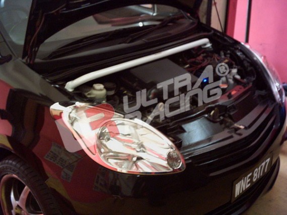 Perodua Myvi with the UR Front Strut Bar Installed