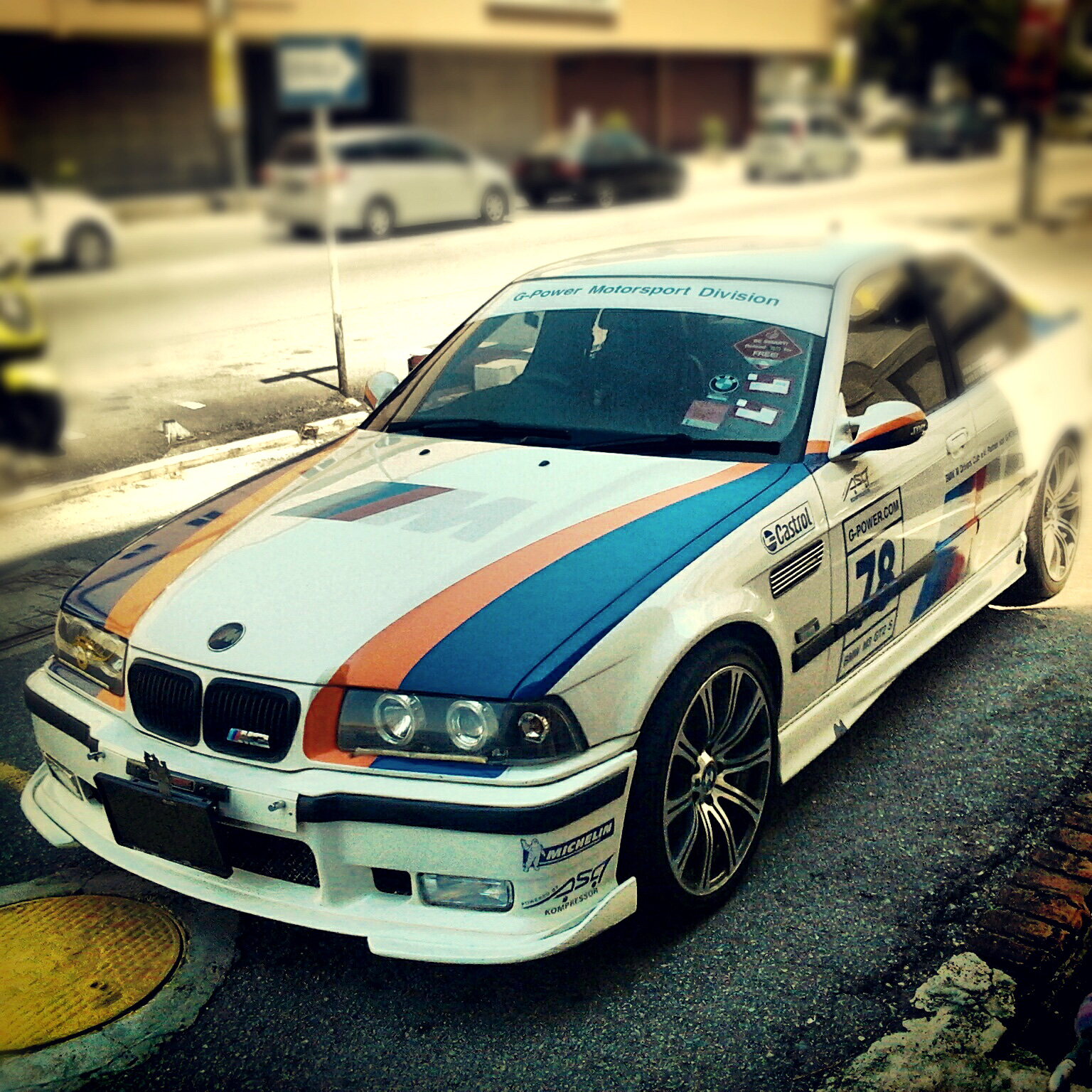 BMW E36 with nice decals