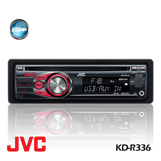 JVC KD-336 CD Receiver with Dual AUX