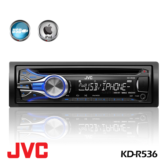 JVC USB/CD Receiver with Dual AUX