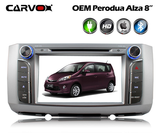 Carvox Perodua Alza OEM Plug-N-Play 8 inch DVD Player