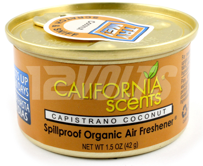 California Scents Organic Spill Proof Air Freshener - Capistrano Coconut, Purchase Online, Ship Worldwide
