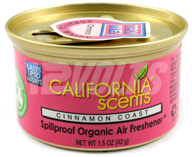 California Scents Organic Spill Proof Air Freshener - Cinnamon Coast, Purchase Online, Ship Worldwide