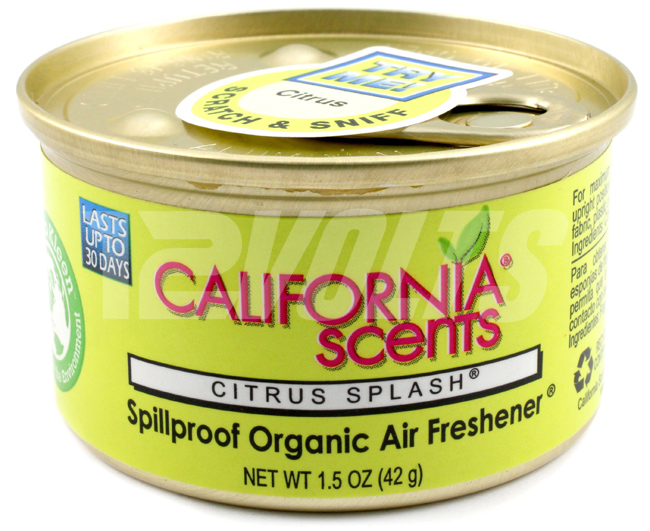 California Scents Organic Spill Proof Air Freshener - Citrus Splash, Purchase online, Ship Worldwide