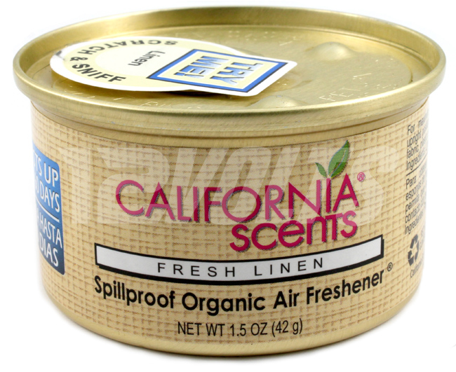 California Scents Organic Spill Proof Air Freshener - Fresh Linen, Purchase Online, Ship Worldwide