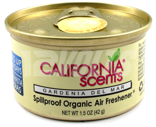 California Scents Organic Spill Proof Air Freshener - Gardenia Del Mar, Purchase Online, Ship Worldwide