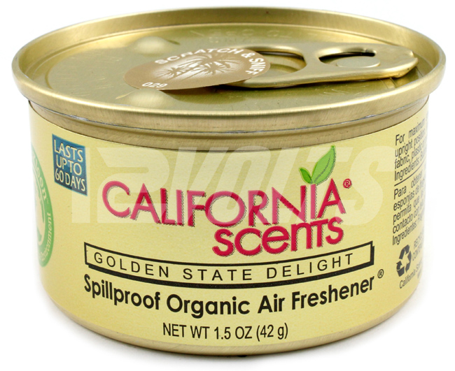 California Scents Organic Spill Proof Air Freshener - Golden State Delight, Purchase Online, Ship Worldwide
