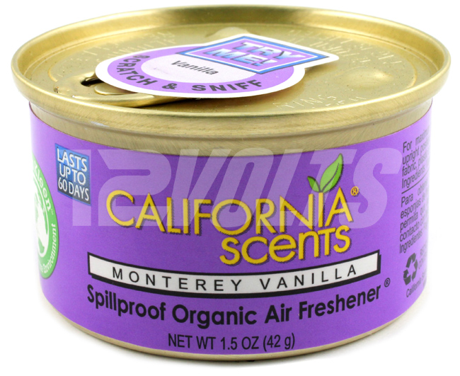 California Scents Organic Spill Proof Air Freshener - Monterey Vanilla, Purchase Online, Ship Worldwide
