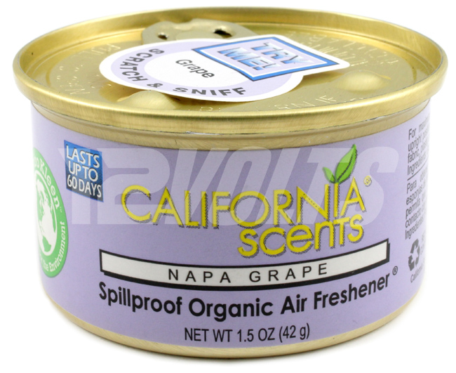 California Scents Organic Spill Proof Air Freshener - Napa Grape, Purchase Online, Ship Worldwide
