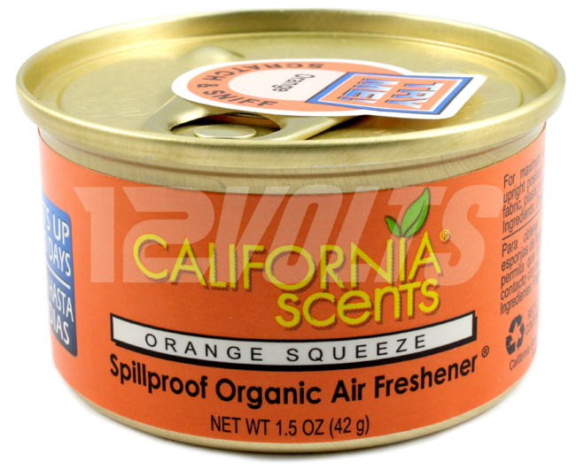 California Scents Organic Spill Proof Air Freshener - Orange Squeeze, Purchase Online, Ship Worldwide