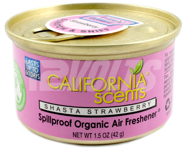 California Scents Organic Spill Proof Air Freshener - Shasta Strawberry, Purchase online, Ship Worldwide