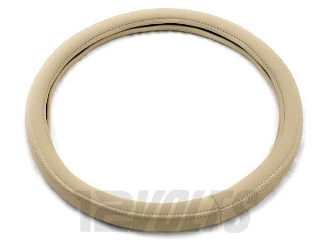 Steering Wheel Cover - Beige, available in Medium and Large sizes