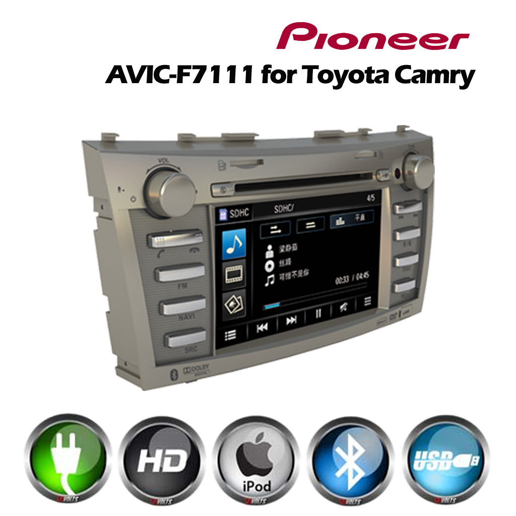 Pioneer AVIC-F7111 Perfect Fit navigation system with 5.1-channel AV entertainment for Toyota Camry 2007 - 2011