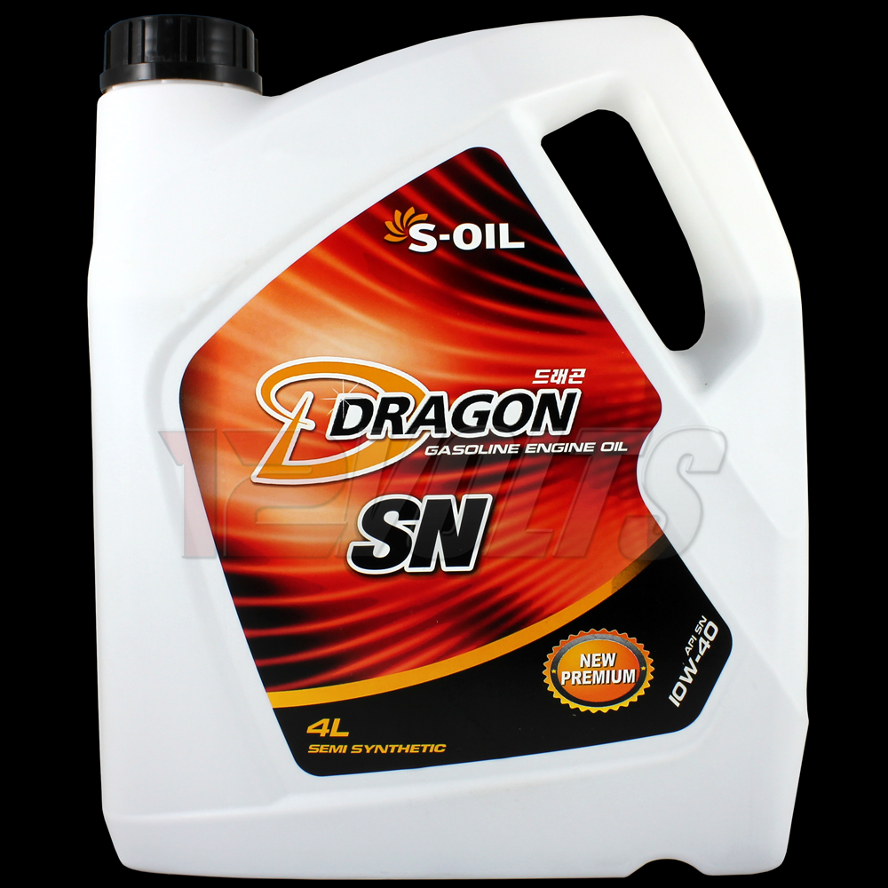 S-Oil Dragon SN Semi Synthetic Petrol Engine Oil 10W40 4 