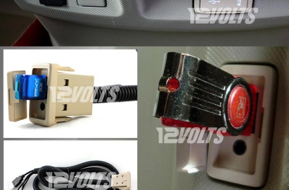 In-Car USB & Audio/Video Aux Extension Cable for Toyota Vehicles