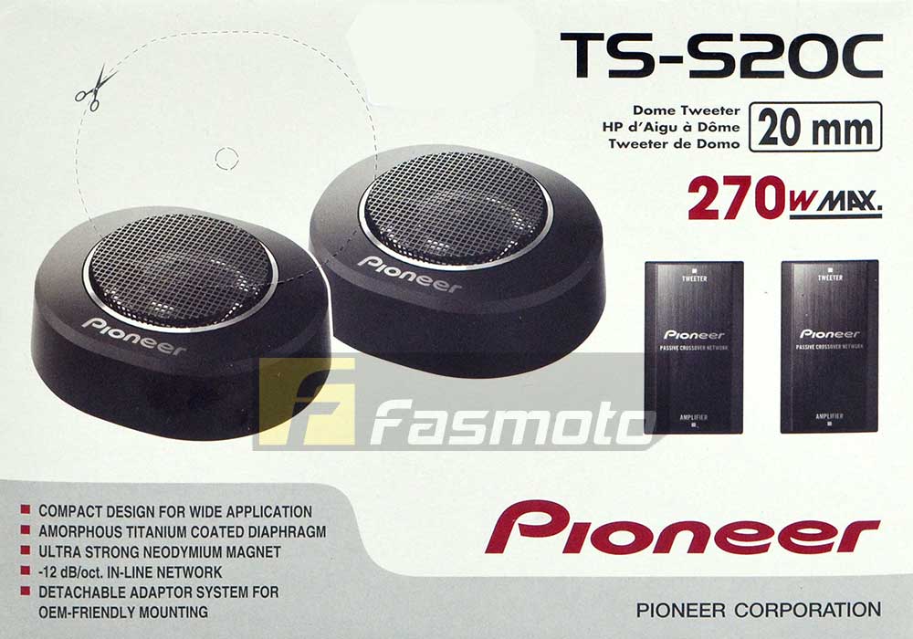 Pioneer TS-S20C Component Tweeters and Crossovers