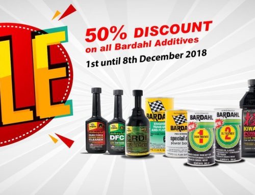 Celebrate 2018 with Bardahl. 50% Off all additives. Genuine Made in USA.