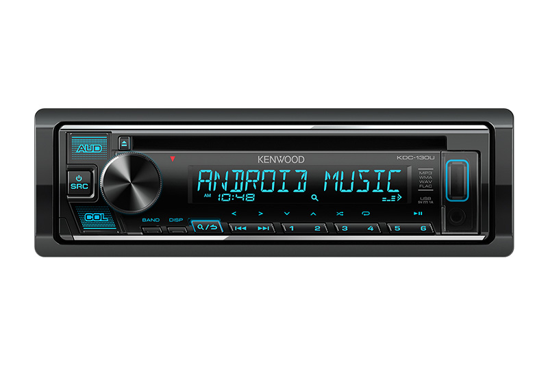 KENWOOD KDC-130U Single DIN USB CD FM AM Shortwave Car Radio Receiver 2 Preouts