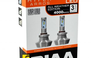 Genuine PIAA LEH131E Hyper Arros All Weather Edition 4000K LED for HB3, HB4, HIR1 bulb replacements with 3 Years PIAA Malaysia Warranty