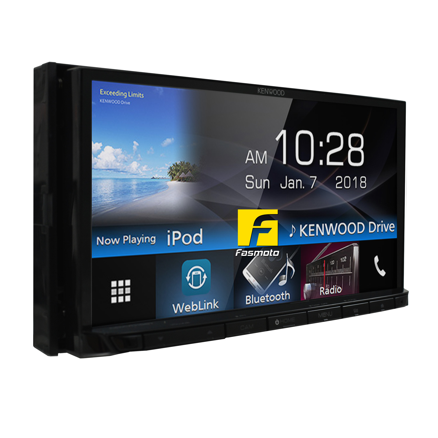 Kenwood DDX7019BT 6.95" Capacitive Touch Screen USB Mirroring Spotify Bluetooth DVD 2-DIN Receiver