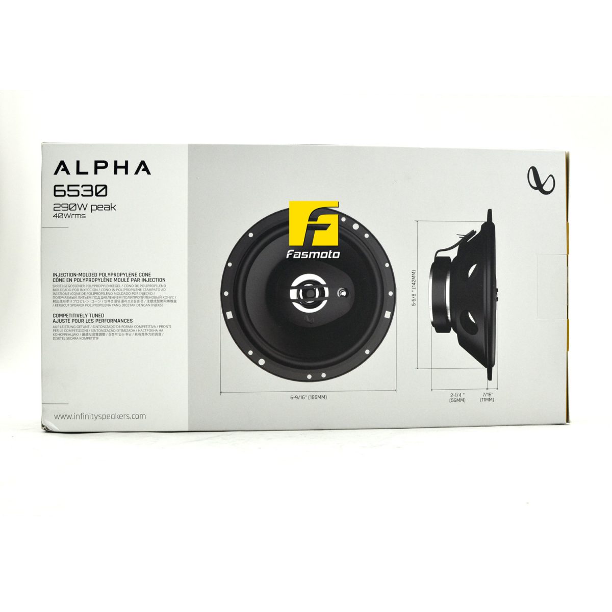 INFINITY Alpha 6530 6-inch 3-Way Speakers 40W RMS, 290W Peak ...