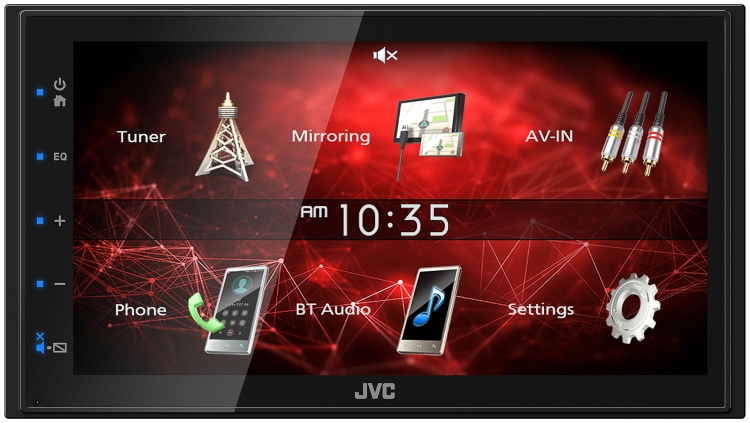 JVC KW-M150BT Digital Media Receiver with 6.8-inch Capacitive Monitor and Built-In Bluetooth(R) Wireless Technology (Does not play DVD/CD)
