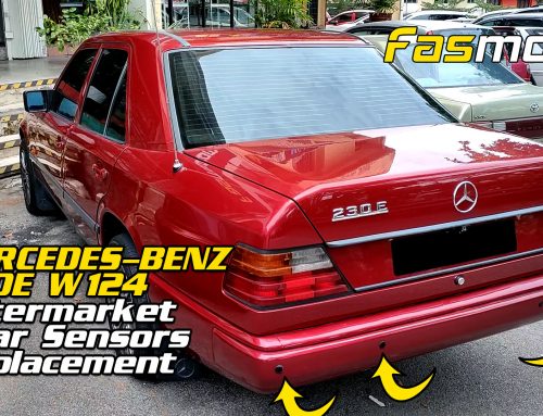 Mercedes-Benz 230E W124 Aftermarket Rear Parking-Sensors Replacement