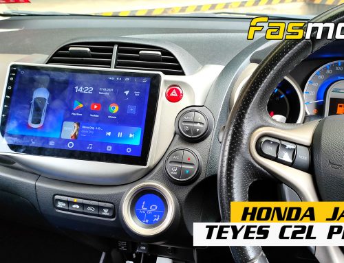 Honda Jazz Teyes CC2L Plus with AHD Reverse Camera Installed