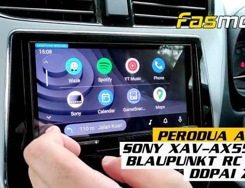 Perodua Axia Sony XAV-AX5500 Blaupunkt RC 3.0 and DDPAI Z40 installed