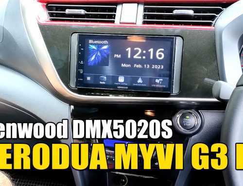 Perodua Myvi AV G3 FL / Kenwood DMX5020S – Budget Apple CarPlay & Android Auto Head Unit Installed