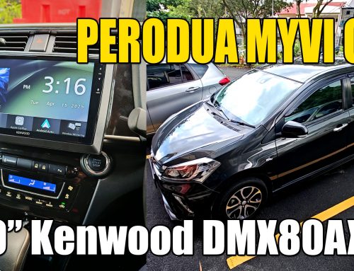 Perodua Myvi G3 AV, Kenwood DMX80AXS 9″ “Android” size Apple CarPlay, Android Auto head unit