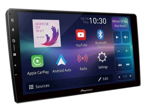 Pioneer DMH-AP6650BT 9” WSVGA Large Screen: Perfectly Designed for Your Vehicle with Wireless Apple CarPlay, Android Auto and Mirroring by Weblink Cast
