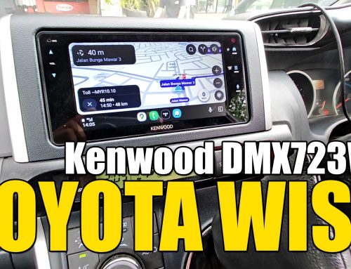 Toyota Wish Kenwood DMX723WS 200MM Toyota size head unit with wireless Apple CarPlay, Android Auto