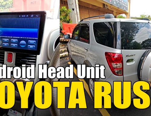 Toyota Rush Unknown Brand Android Player Installed