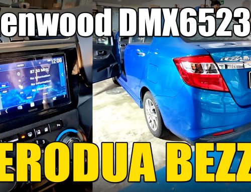 Perodua Bezza AV head unit upgrade to Kenwood DMX6523S with Wireless Apple CarPlay and Android Auto