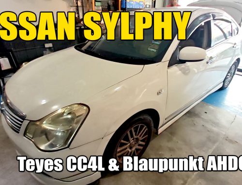 Latest model Teyes CC4L installed into the Nissan Sylphy