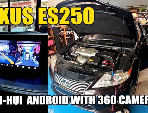 The LEXUS ES250 get Wireless Apple CarPlay and Android Auto and 360 Cameras