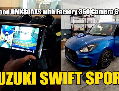 Suzuki Swift Sport ZC33S Kenwood DMX80AXS with Factory 360 Camera System Retained